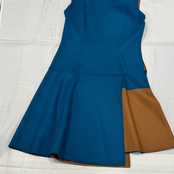 Authentic Colorblock Sportmax by Max Mara Wool A- line Dress. - Picture 5 of 5